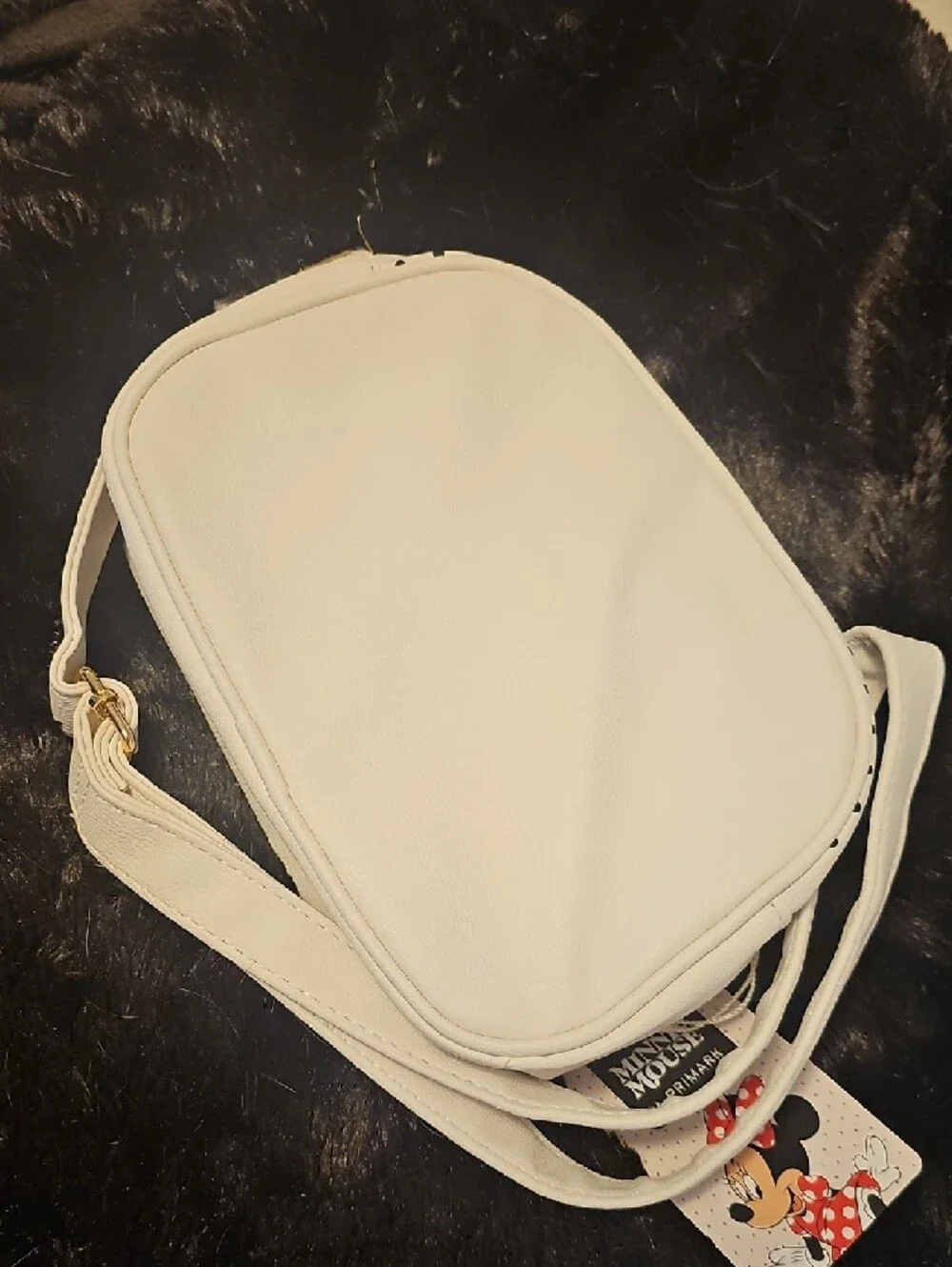 Primark Disney Minnie Mouse Ivory Quilted Crossbody Bag NWT - Picture 2 of 3